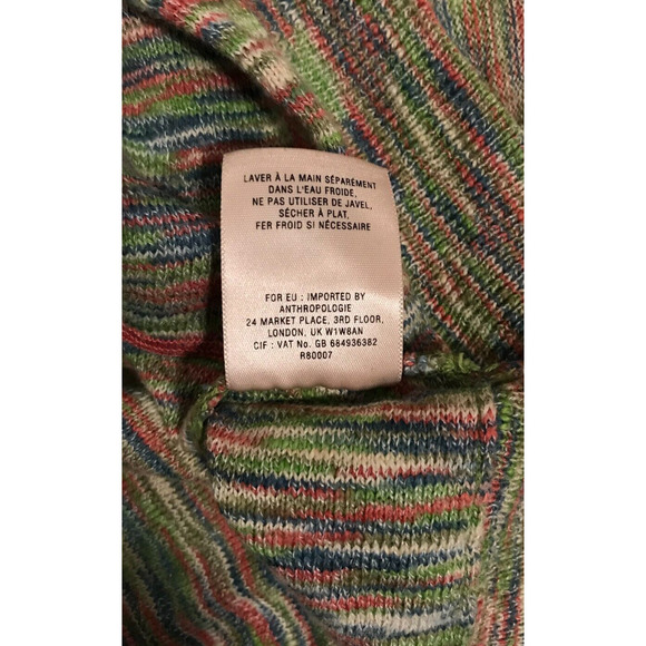 Anthropologie Field Flower Multicolored Hooded Sweater with Kangaroo Pocket - MD - Picture 11 of 11